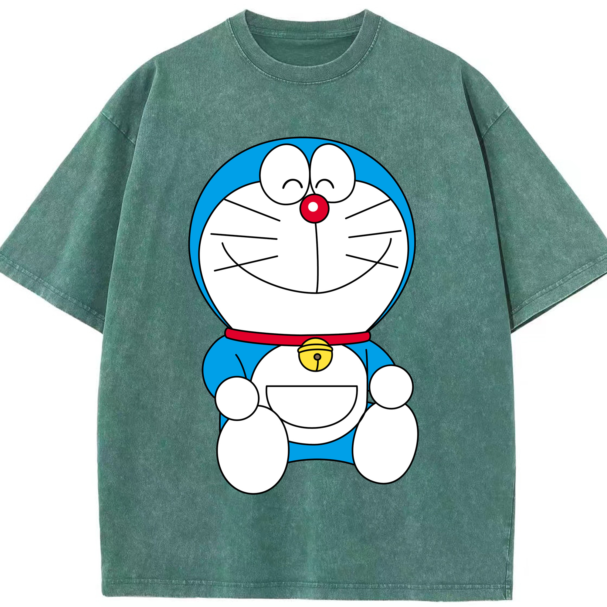 （画像用） ドラえもん Doraemon 綿100% ヴィンテージ風 半袖Tシャツ（フロントプリント）